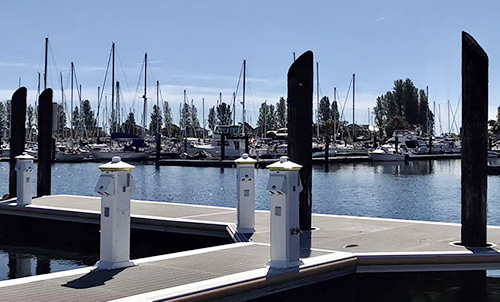 American Point Roberts Marine Resort Aluminum Pontoons Completed the Installation Work