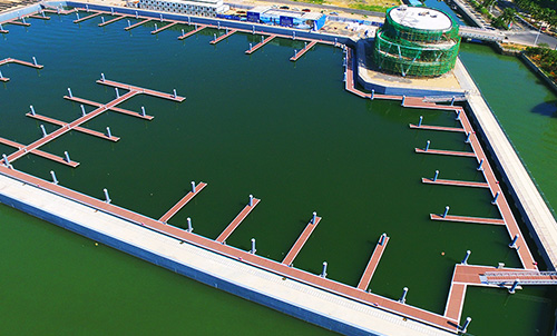 Haikou Dana International Yacht City Yacht Aluminum Floating Dock Harbor Project