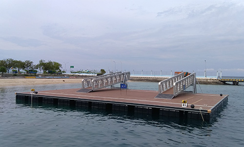  Aluminum Pontoon Floating Platform of the Celukan Bawang Port Project